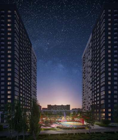 . Вариант № 413, 3, площадь - от от 44 м² квм, цена от 4 550 000 ₽ рублей