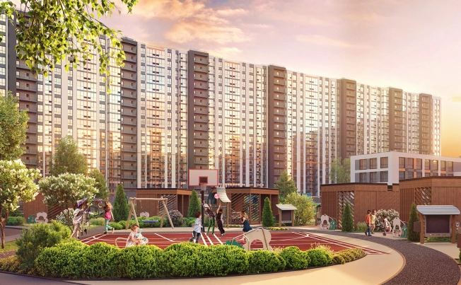 . Вариант № 458, 4, площадь - от за 21.7 м² квм, цена  рублей