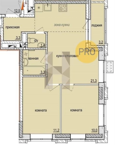 Купить двухкомнатную квартиру в новостройках на улице Шишкина в Ижевске. Вариант № 73857, 0, площадь -  квм, цена 4220099 рублей