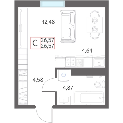 Купить квартиру в новостройках в Тобольске. Вариант № 159527, 0, площадь -  квм, цена 3500000 рублей
