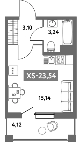 Купить Студию в новостройках в ЖК Аквилон Zalive в Санкт-Петербурге. Вариант № 4035809, 0, площадь -  квм, цена 8073110 рублей
