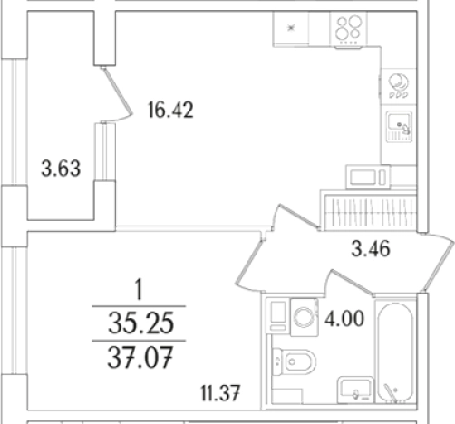 Купить двухкомнатную квартиру в районе Калининский в Санкт-Петербурге. Вариант № 6232601, 0, площадь -  квм, цена 13722093 рублей