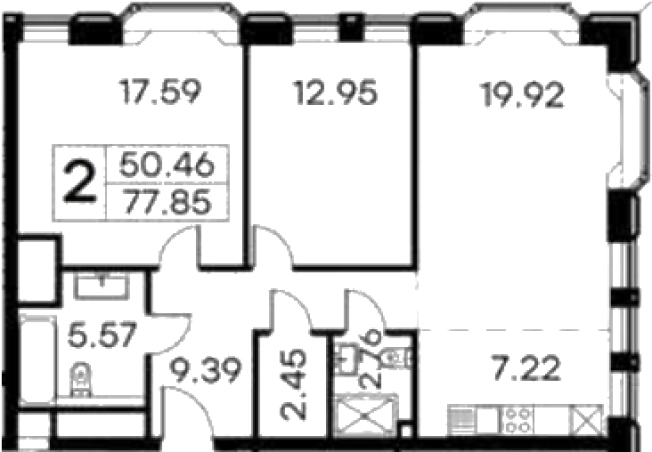 Купить квартиру на улице 1-я  Ямского Поля в Москве. Вариант № 204758, 0, площадь -  квм, цена 47299999 рублей