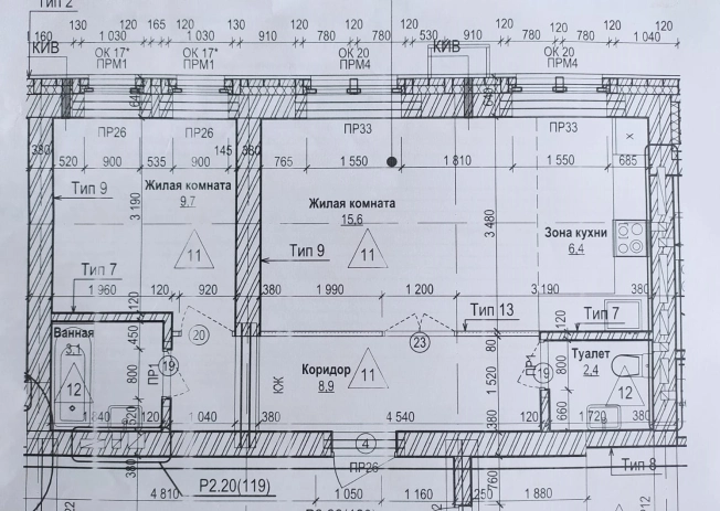 Купить двухкомнатную квартиру на улице Красный проспект в Новосибирске. Вариант № 215714, 9, площадь -  квм, цена 6000000 рублей