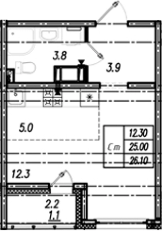 Купить квартиру в новостройках на улице Муринская дорога в Санкт-Петербурге. Вариант № 9635580, 0, площадь -  квм, цена 4755602 рублей