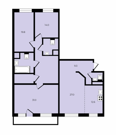 Купить квартиру в Москве. Вариант № 8184057, 0, площадь -  квм, цена 56500000 рублей