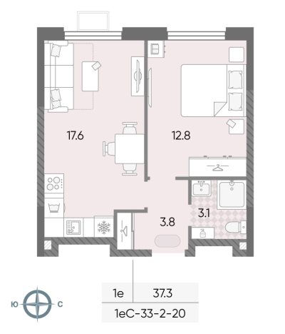 Купить однокомнатную квартиру в районе Солнцево в Москве. Вариант № 10331036, 0, площадь -  квм, цена 13885633 рублей