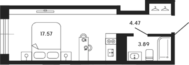 Купить Студию у метро Спортивная в Санкт-Петербурге. Вариант № 4159349, 0, площадь -  квм, цена 18514020 рублей