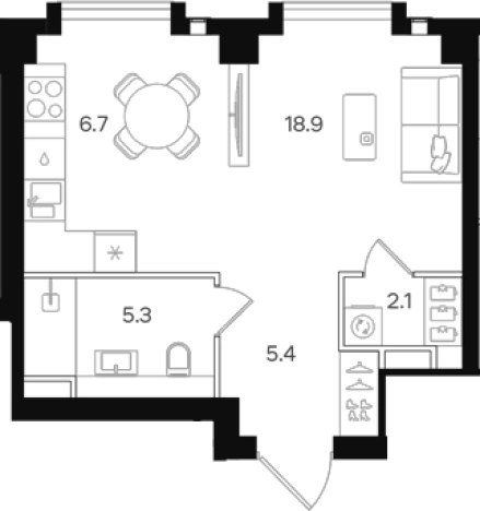 Купить квартиру на улице Большая Тульская в Москве. Вариант № 5685880, 0, площадь - квм, цена 25735680 рублей