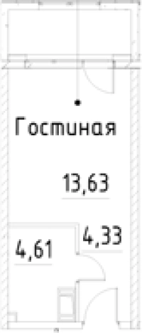 Купить Студию у метро Улица Дыбенко в Санкт-Петербурге. Вариант № 9327575, 0, площадь -  квм, цена 5211162 рублей