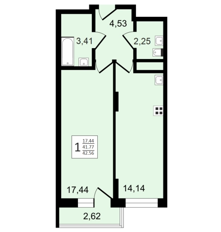 Купить квартиру на улице Антонова-Овсеенко в Воронеже. Вариант № 87981, 0, площадь -  квм, цена 4996544 рублей