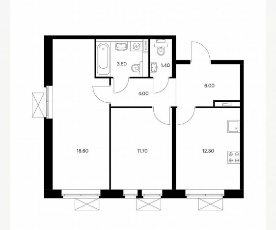 Купить квартиру в Москве. Вариант № 9168878, 18, площадь - квм, цена 27000000 рублей