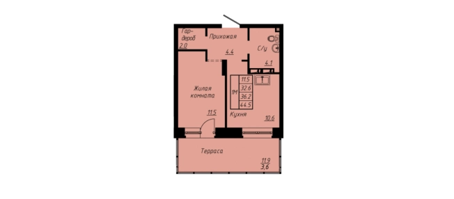 Купить однокомнатную квартиру на улице Норильская в Улан-Удэ. Вариант № 159396, 0, площадь -  квм, цена 5466200 рублей