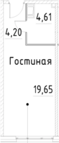 Купить Студию на улице проспект Большевиков в Санкт-Петербурге. Вариант № 7596814, 0, площадь -  квм, цена 5844860 рублей