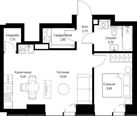 Купить квартиру в ЖК VEER в Москве. Вариант № 5845991, 0, площадь - квм, цена 28617800 рублей