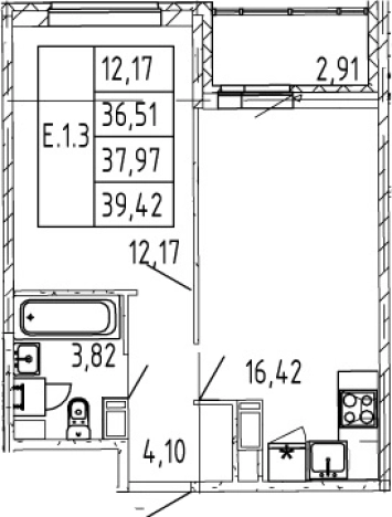 Купить двухкомнатную квартиру в новостройках в ЖК Полис ЛАВрики в Мурине. Вариант № 6819153, 0, площадь -  квм, цена 8393888 рублей