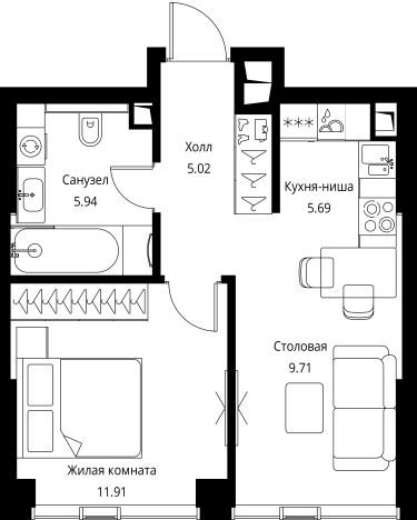 Купить квартиру у метро Мякинино в Москве. Вариант № 363529, 0, площадь - квм, цена 22247308 рублей
