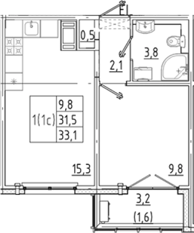 Купить двухкомнатную квартиру у метро Гражданский проспект в Санкт-Петербурге. Вариант № 8085938, 0, площадь -  квм, цена 6020823 рублей
