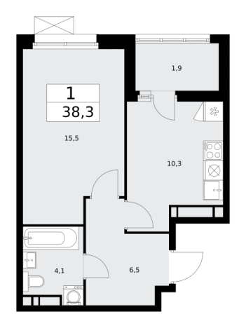 Купить однокомнатную квартиру в ЖК Скандинавия в Москве. Вариант № 143080, 0, площадь -  квм, цена 19745948 рублей