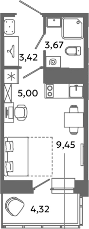 Купить квартиру в ЖК Загляденье в Ленинградской области. Вариант № 6631719, 0, площадь -  квм, цена 3629600 рублей
