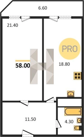 Купить однокомнатную квартиру в Приморском крае. Вариант № 72338, 0, площадь -  квм, цена 5839400 рублей