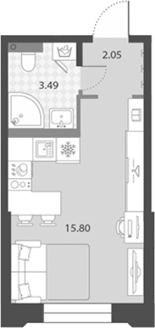 Купить Студию в ЖК Цивилизация на Неве в Санкт-Петербурге. Вариант № 7851456, 0, площадь -  квм, цена 7209505 рублей