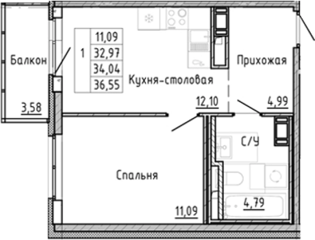 Купить двухкомнатную квартиру в районе Приморский в Санкт-Петербурге. Вариант № 8163859, 0, площадь -  квм, цена 8738068 рублей