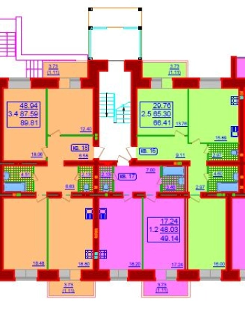 Купить однокомнатную квартиру на улице Заводская в Вологодской области. Вариант № 85545, 2, площадь -  квм, цена 5669500 рублей
