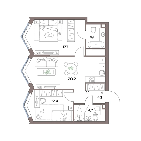 Купить квартиру у метро Яхромская в Москве. Вариант № 3970721, 0, площадь -  квм, цена 29971974 рублей