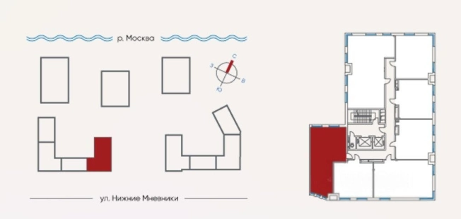 Купить квартиру в районе Хорошёво-Мнёвники в Москве. Вариант № 1320872, 21, площадь - квм, цена 33990000.0000 рублей
