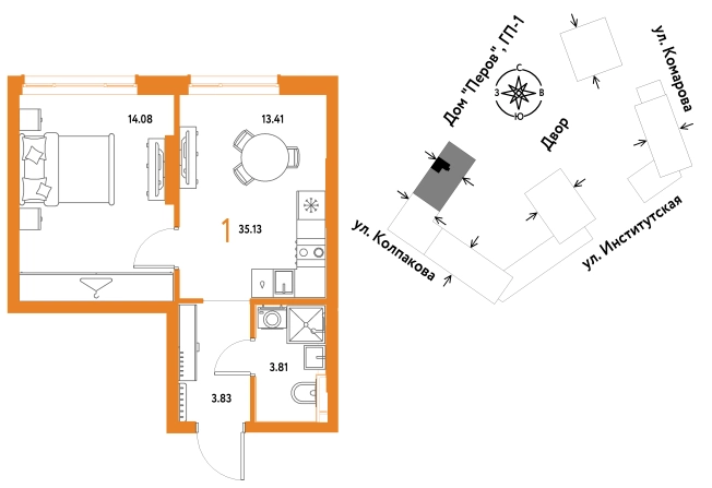 Купить квартиру у метро Медведково в Мытищах. Вариант № 10440691, 0, площадь -  квм, цена 14466667 рублей