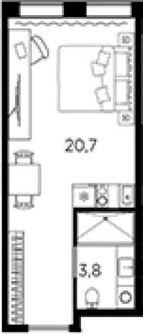 Купить Студию на улице проспект Стачек в Санкт-Петербурге. Вариант № 6228517, 0, площадь -  квм, цена 5164444 рублей