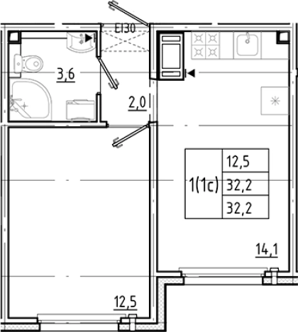 Купить двухкомнатную квартиру у метро Гражданский проспект в Санкт-Петербурге. Вариант № 8085278, 0, площадь -  квм, цена 5664752 рублей