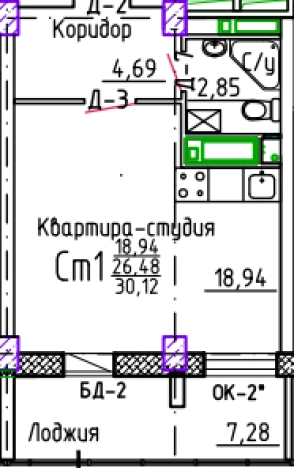 Купить Студию в Республике Татарстан (татарстан). Вариант № 141684, 0, площадь -  квм, цена 5133502 рублей