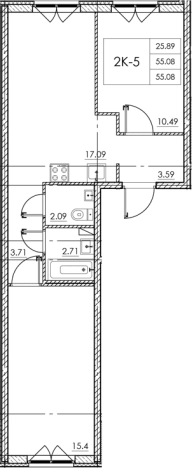 Купить трехкомнатную квартиру в ЖК Стороны Света 2 в Ленинградской области. Вариант № 7790515, 0, площадь -  квм, цена 8041680 рублей