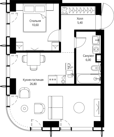 Купить квартиру у метро Мякинино в Москве. Вариант № 5461657, 0, площадь -  квм, цена 23863688 рублей