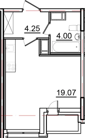 Купить Студию на улице Вадима Шефнера в Санкт-Петербурге. Вариант № 6511229, 0, площадь -  квм, цена 7711500 рублей