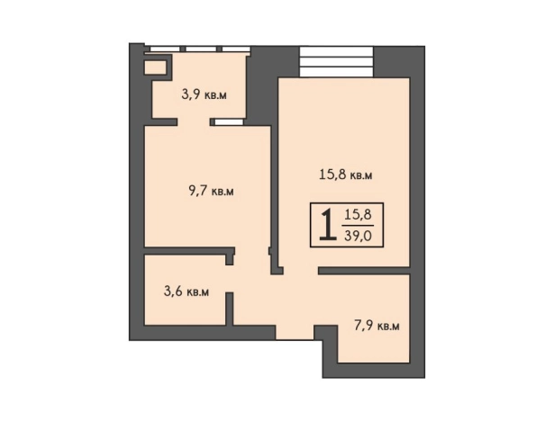 Купить квартиру в новостройках на улице Птицеводов в Рязани. Вариант № 6256, 0, площадь -  квм, цена 4300000 рублей