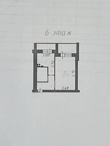 Купить однокомнатную квартиру в Иванове. Вариант № 3906216, 25, площадь -  квм, цена 6990000 рублей