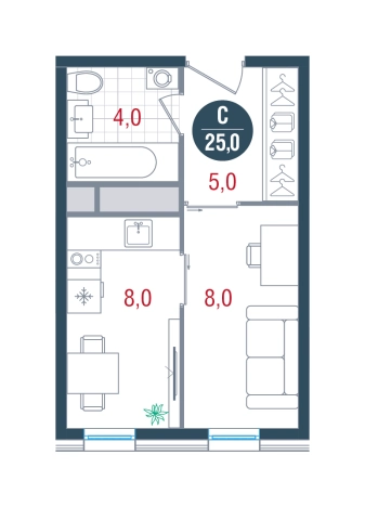 Купить квартиру в новостройках в районе Царицыно в Москве. Вариант № 8925294, 0, площадь -  квм, цена 10605575 рублей