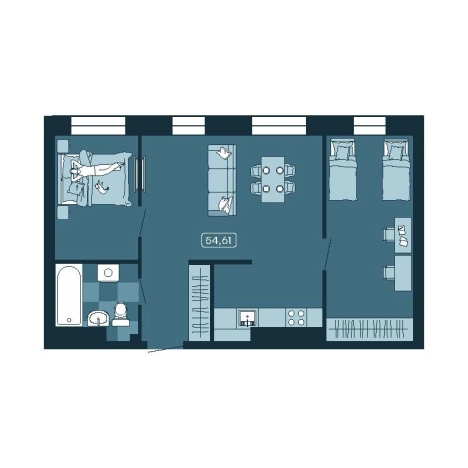 Купить трехкомнатную квартиру в районе Первомайский в Владивостоке. Вариант № 5460126, 0, площадь -  квм, цена 9048877 рублей