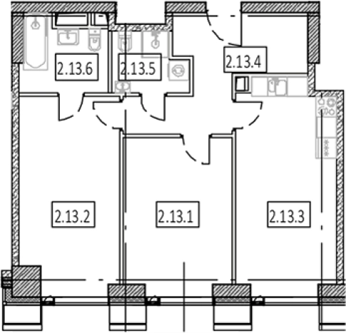 Купить квартиру в ЖК Мираполис в Москве. Вариант № 85174, 0, площадь - квм, цена 20217600 рублей