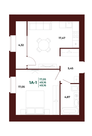 Купить однокомнатную квартиру в новостройках в ЖК Жилой комплекс "Арбери" в Пензе. Вариант № 418803, 0, площадь -  квм, цена 6716500 рублей