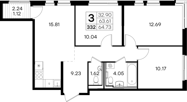 Купить трехкомнатную квартиру на улице Германа Лопатина в Нижнем Новгороде. Вариант № 137453, 0, площадь -  квм, цена 8549999 рублей