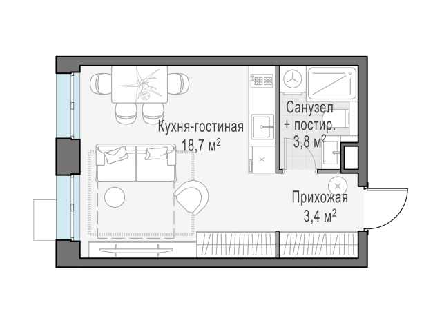 Купить двухкомнатную квартиру в Микрорайоне Новое Пушкино, Пушкино в Пушкине. Вариант № 165862, 0, площадь -  квм, цена 6490000 рублей