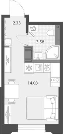 Купить Студию в новостройках в районе Невский в Санкт-Петербурге. Вариант № 7851385, 0, площадь - квм, цена 7079517 рублей