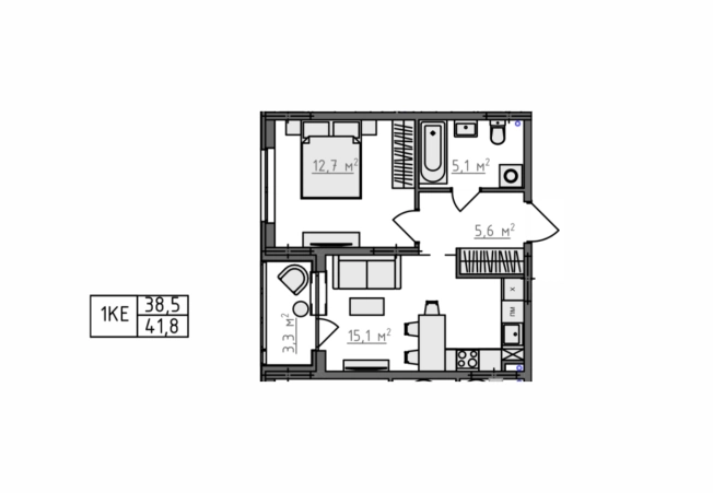 Купить однокомнатную квартиру в новостройках в ЖК Квартал Новаторов в Владимире. Вариант № 130623, 4, площадь -  квм, цена 4135450 рублей