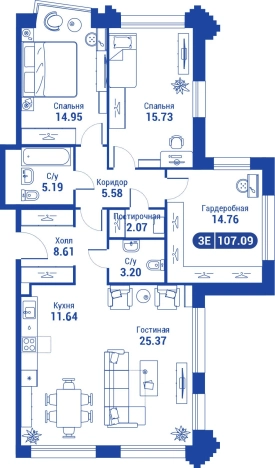 Купить квартиру у метро Алексеевская в Москве. Вариант № 76501, 0, площадь -  квм, цена 41062320.0000 рублей