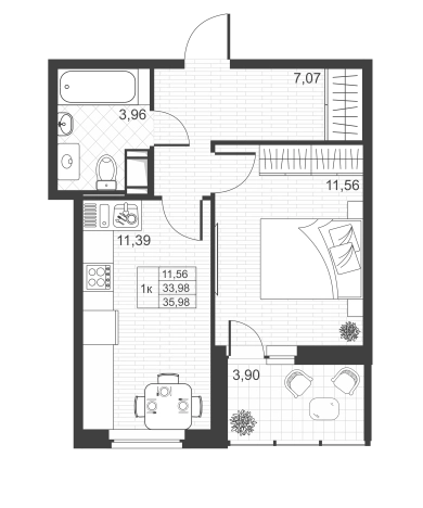 Купить квартиру в новостройках на улице Ново-Антропшинская в Коммунаре. Вариант № 75787, 0, площадь -  квм, цена 5133740 рублей