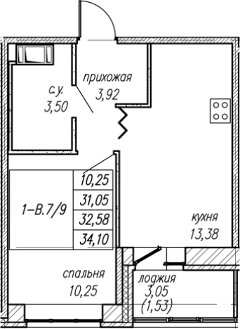 Купить квартиру в ЖК Уютный в Ленинградской области. Вариант № 8063734, 0, площадь -  квм, цена 5656931 рублей